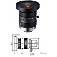 RICOH FL-HC0514-2M 2 Mega-Pixel Lens (Manual Iris Lens, compatible with 2 mega-pixel cameras)